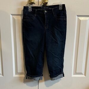 Gloria Vanderbilt Dark Blue Cropped Jeans